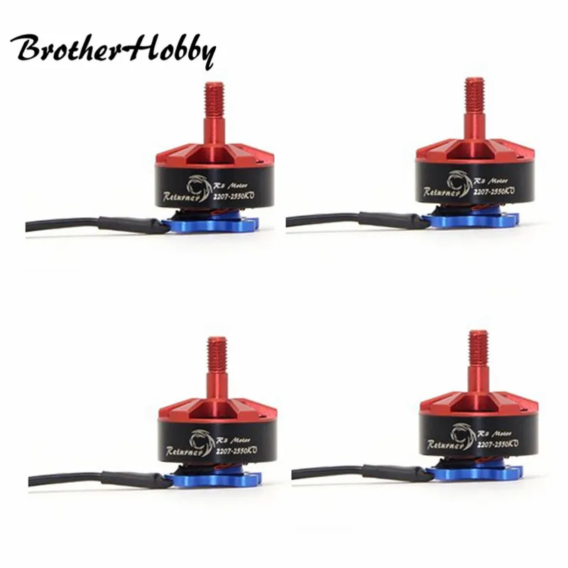 

4X BrotherHobby Returner R3 2207 2550KV FPV Racing Brushless Motor for FPV Racer RC Helicopter Spare Parts Accessories
