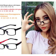 TR90 готовая оптическая оправа для очков с линзами для близорукости для женщин и мужчин Студенческая маленькая оправа для очков степень оправа(-1.0to-4,0