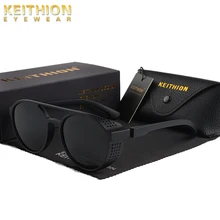 Gafas de sol polarizadas de marca de KEITHION gafas de sol polarizadas de Steampunk gafas de moda Vintage de vapor punk para hombres y mujeres