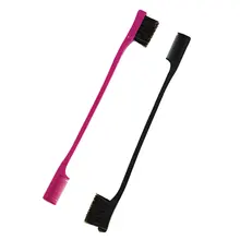 Двухсторонняя щетка для волос с управлением краями, комбинированная расческа, 2 штуки, розовый и черный