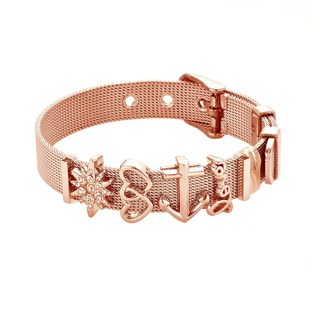 NS-BS125 Anchor Charm Bracelet  (2)
