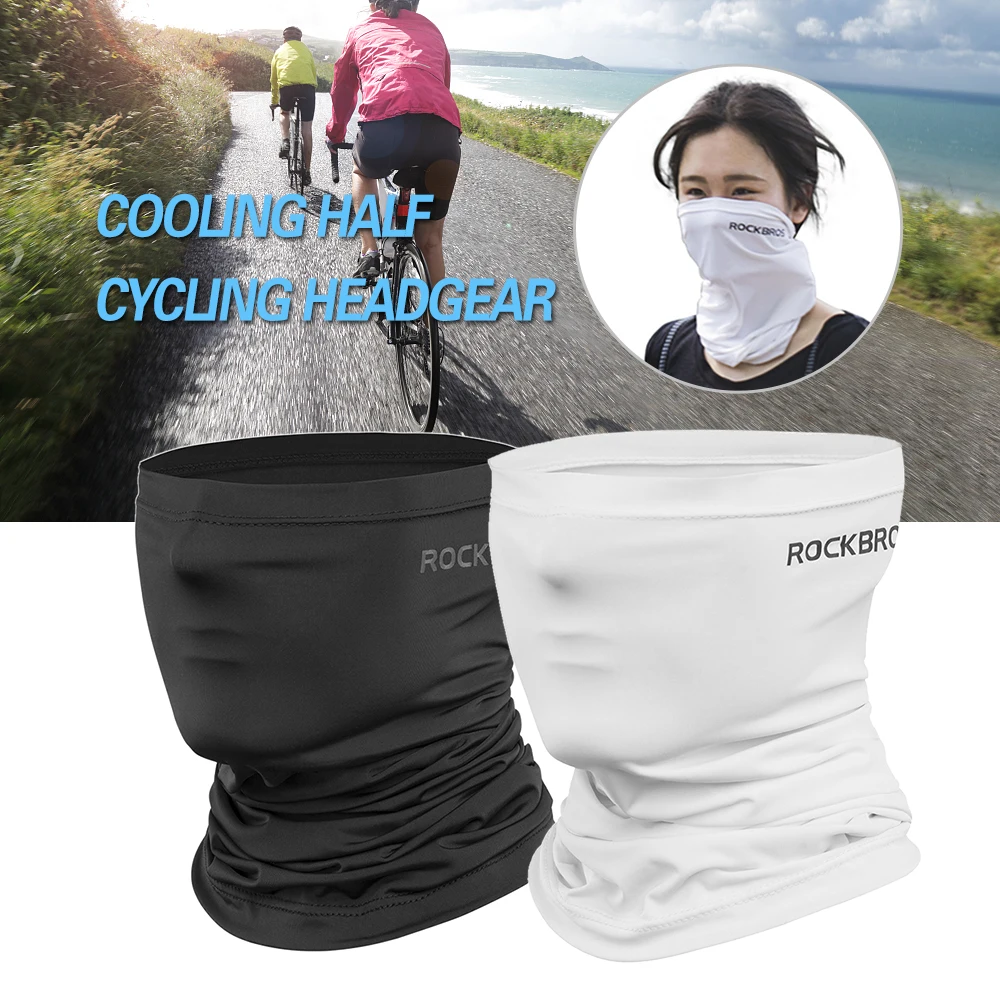 Cycling Half Face Mask Cooling Climbing Neck Wrap Ice Silk Dust Cycling