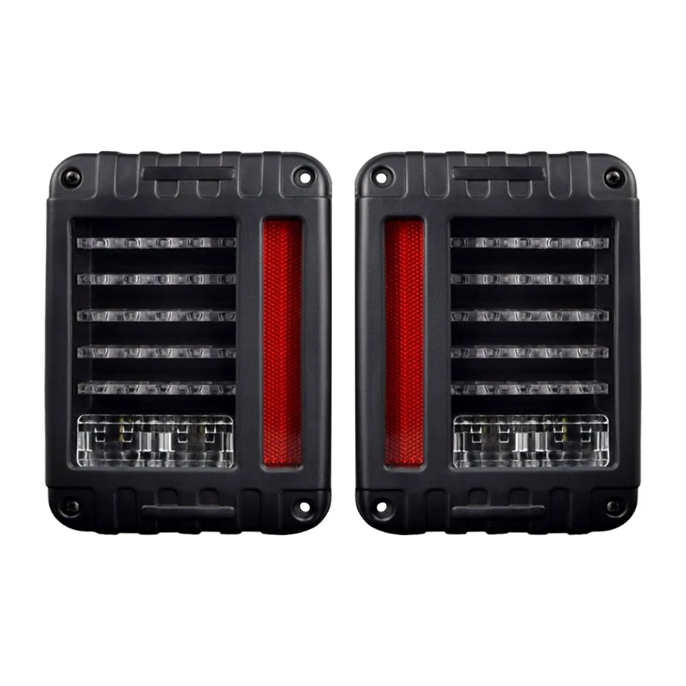 Для Jeep Wrangler JK 07 16 Светодиодный фонарь светильник черный светодиодный тормозной s