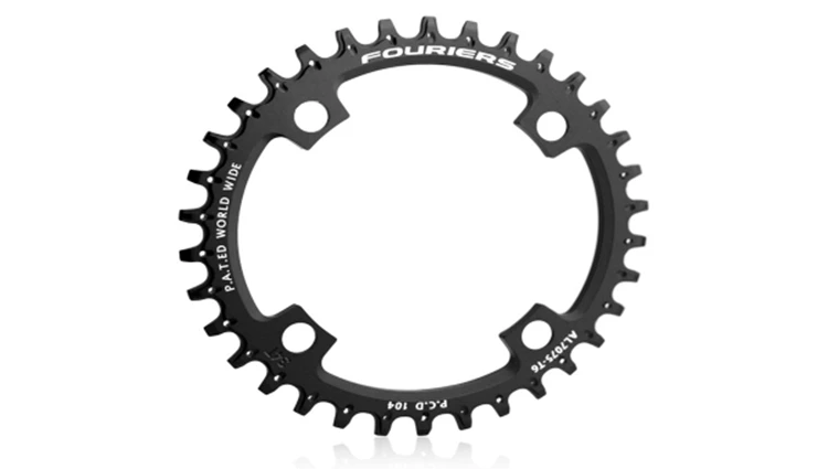 

1pcs Black Fouriers Bicycle Bike Single Chain Ring P.C.D 104mm 34T 4mm Bicycle Chainrings Narrow-wide Teeth
