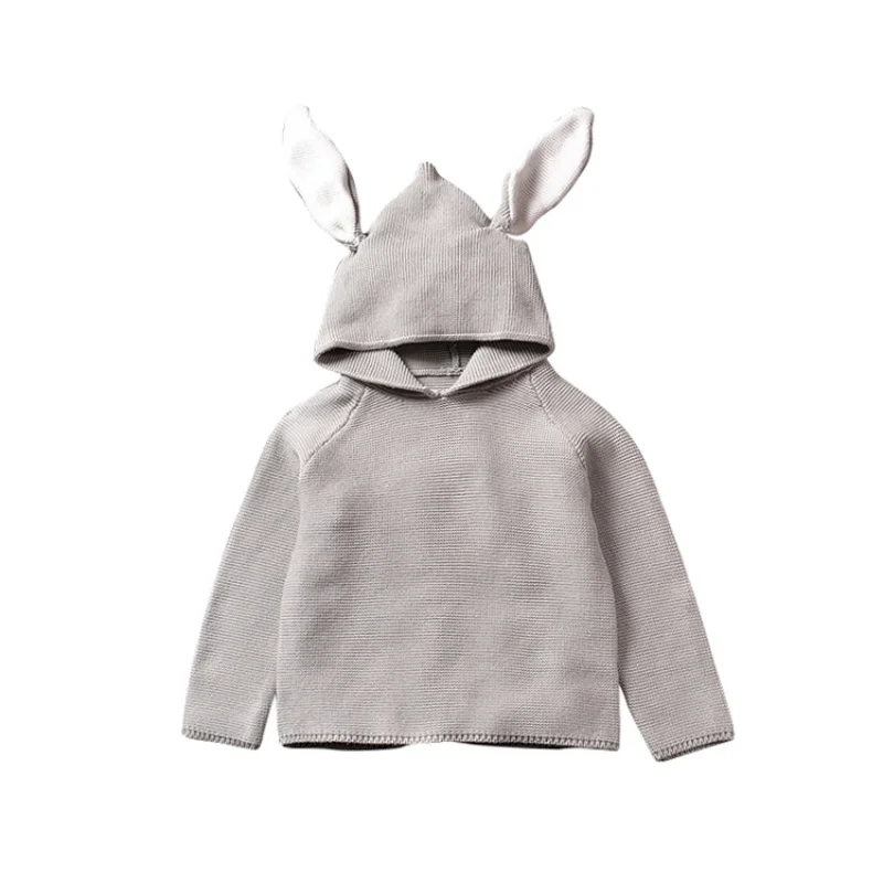 

Autumn Boys Sweater 3D Rabbit Bunny Pullover Kids Girls Knitted Sweater Baby Girls Winter Clothes New