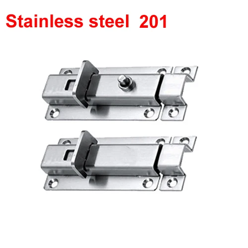 2/ x Acero Inoxidable Cerradura de puerta Perno de cerradura de pestillo para puerta para pestillo de seguridad con llave seguridad Perno Seguridad candados