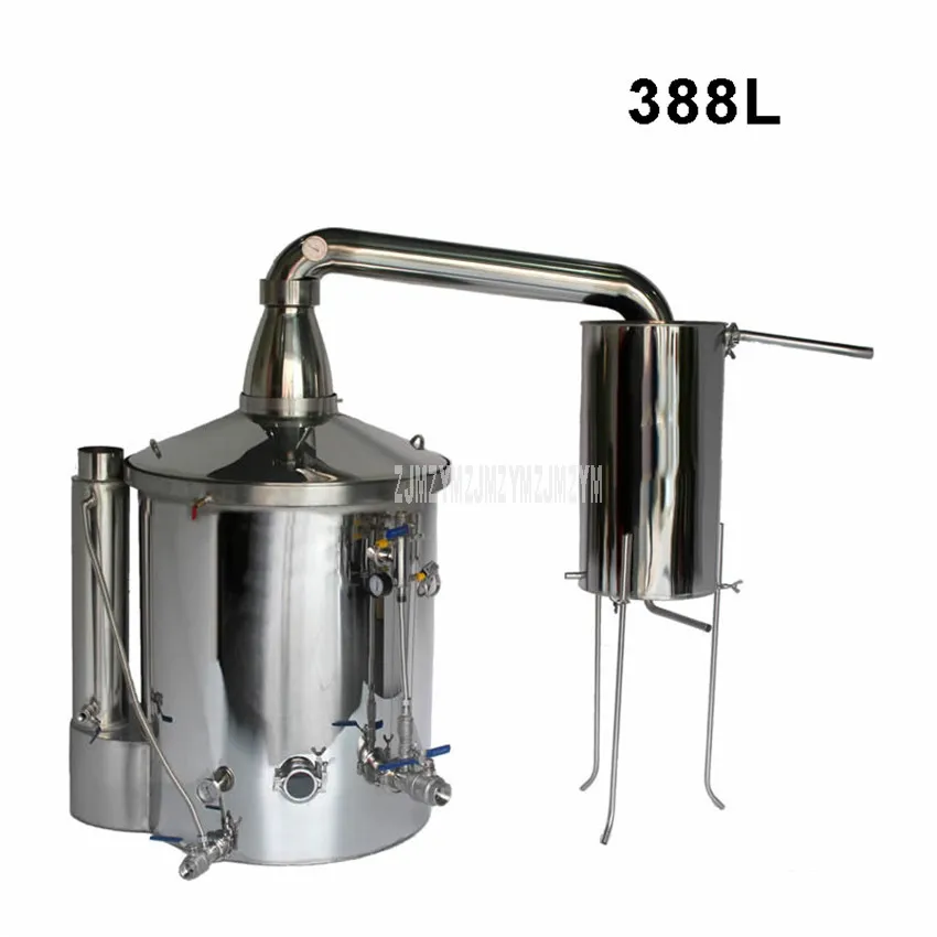 

388L Commercial 304 Stainless Steel Wine Brewing Machine Liquor Alcohol Distillation Brewer Alcohol Distiller Making Equipment