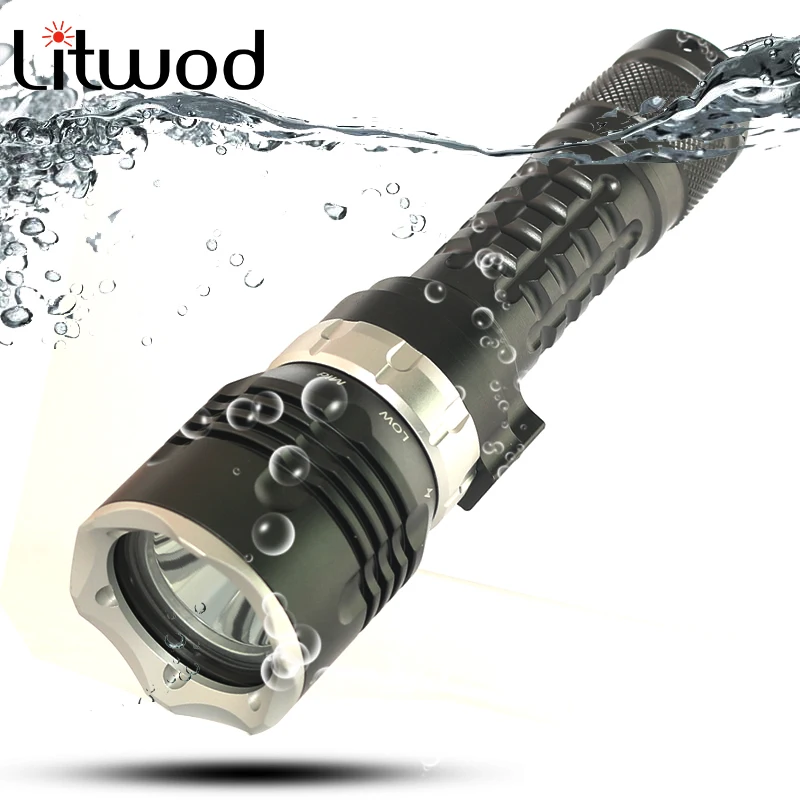 Litwod Z35D13 светодиодный фонарик для дайвинга высокой яркости оригинальный CREE XM-L2 U3
