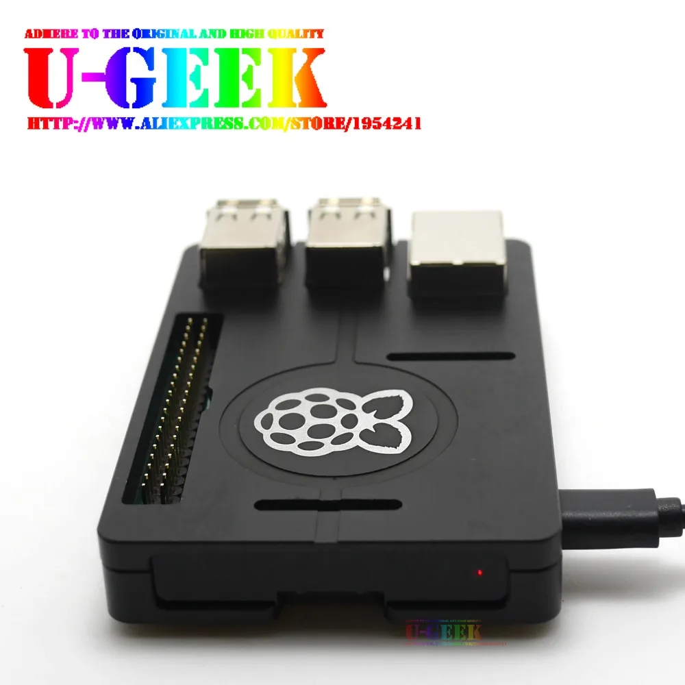 UGEEK Новинка! Ультратонкий чехол из алюминиевого сплава с ЧПУ для Raspberry Pi 3 Model B 2 B/B+ | металлическая портативная коробка | новая версия для 3B