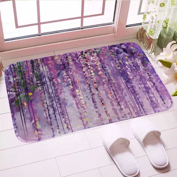 

Art Painting Fower Doormat Digital Print Traditianal Floor Kitchen Mat Carpet Soft Bathroom Mats Good Gift For Home Decor