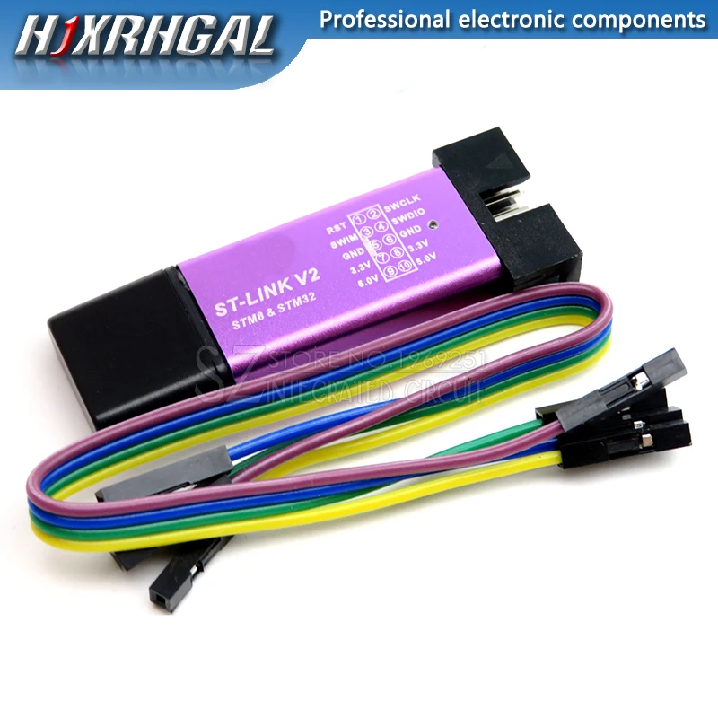 

1PCS ST-LINK Stlink V2 Mini STM8 STM32 Simulator Download Programmer Programming With Cover NEW