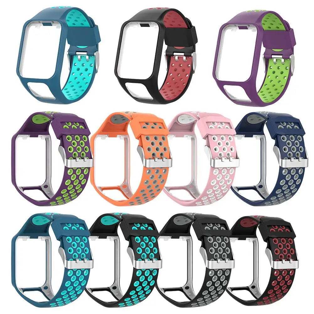 

Great Soft Silicone Holes Adjustable Watch Band Wrist Strap Replacement for Tomtom 2