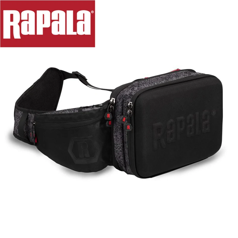 Rapala брендовая городская классическая сумка-слинг RUCSB 31*23*11 см 8л многофункциональная уличная Рыболовная Снасть черная поясная сумка через плечо