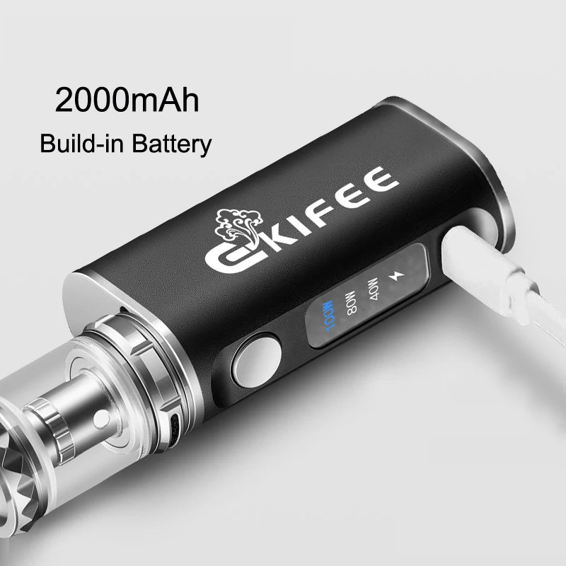 Achat Original Ekifee 100W boîte mod Kits de démarrage énorme fumée 3.0ml réservoir 2000mAh batterie vape stylo kit électronique Cigarette vaporisateur