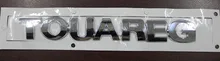 Para Pegatina VW Touareg Nuevo Estilo de Plata ABS Chrome Rear Boot Badge Emblem OEM CALIDAD