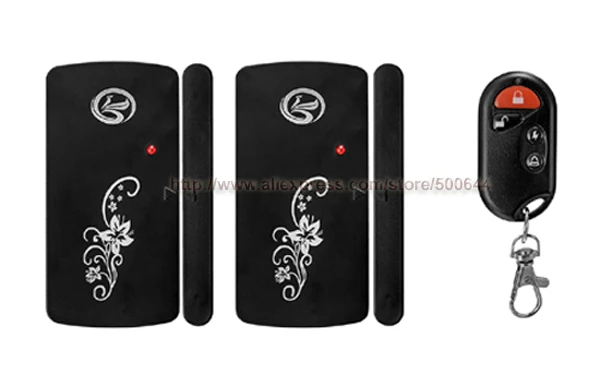 

Wholesale Wireless Doorbell 2 Wireless Smart Home Magnetic Sensor Security Alarm with 1 Remote Controller Doorbell
