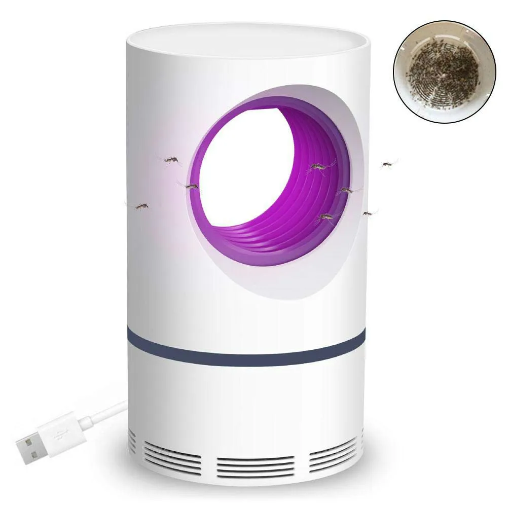 Ловушка для комаров и мух Zapper Fly Swatter Votex Flow Mosquito Lamp мощная всасывающая