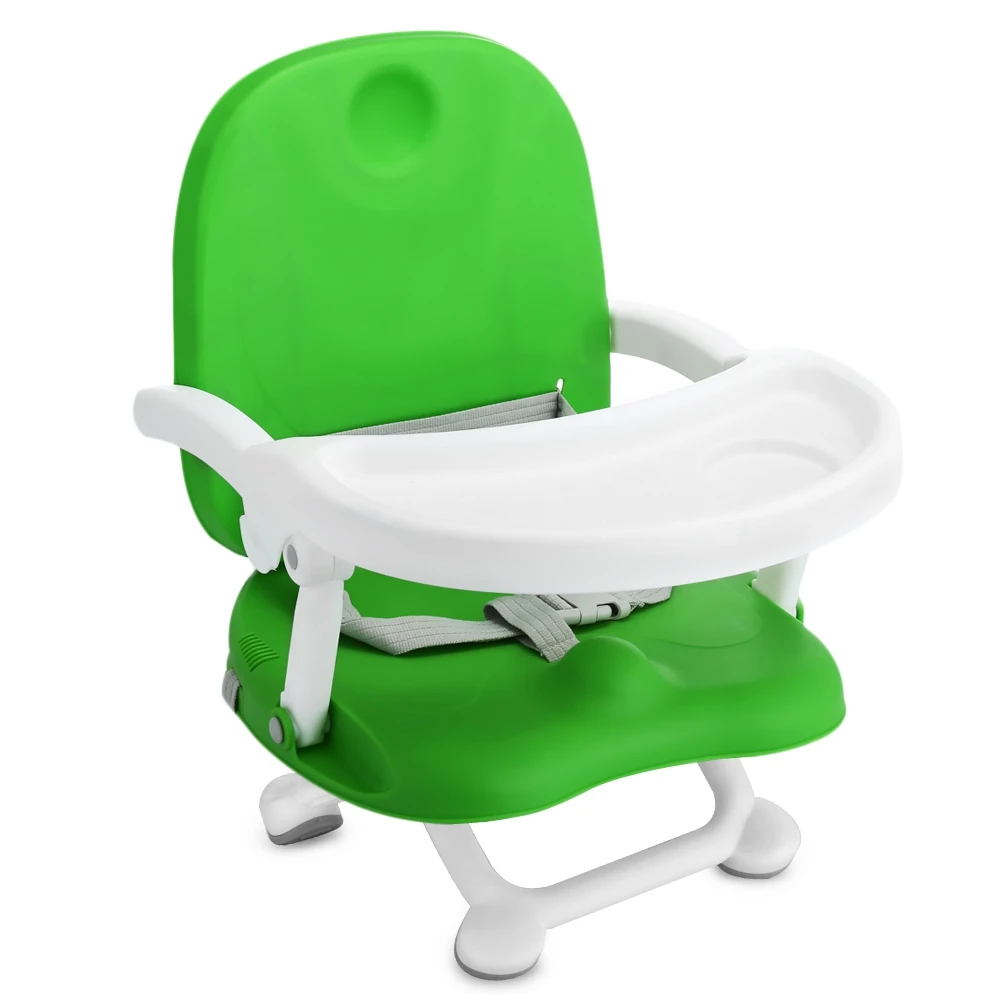 Регулируемый сложенный для маленьких детей Детское сиденье стульчик отсоединения лоток детские стулья тарелку кормления Портативный