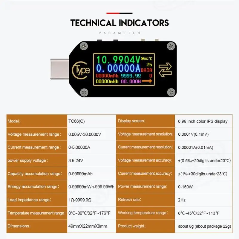 Тип-C PD триггер USB-C Вольтметр Амперметр Напряжение 2 Way измеритель величины тока мультиметр PD Зарядное устройство Батарея USB Тестер