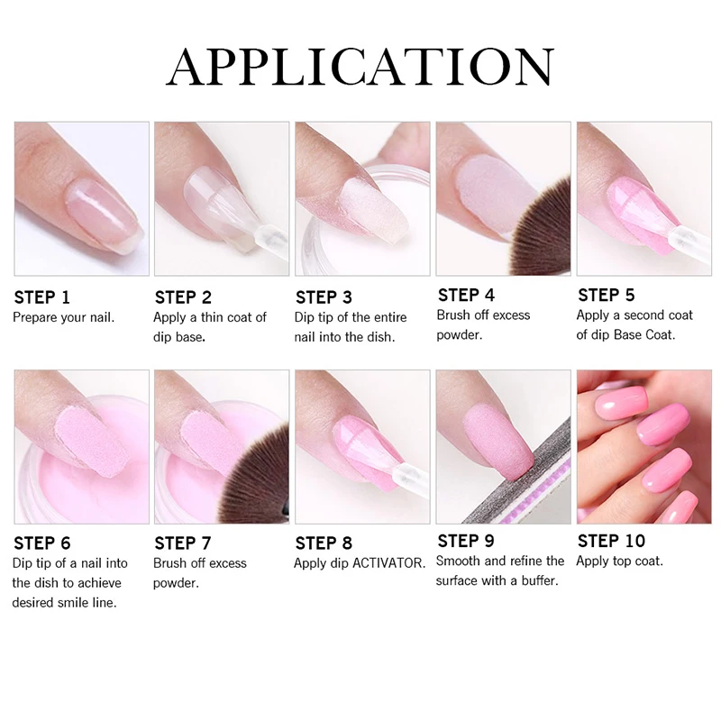 Azure belleza mÔs de inmersión polvo diseño de uñas con Dip Base activador seco Natural 10 colores desnudos polvos 5 unids/set Azure belleza mÔs de inmersión polvo diseño de uñas con Dip Base activador seco Natural 10 colores desnudos polvos 5 unids/set