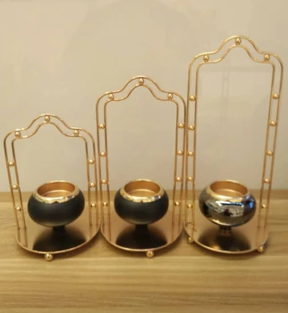 

Creative arch Style Lightweight Candlestick Table Romantic Candlelight Dinner Props European Style Wedding Candle Holder