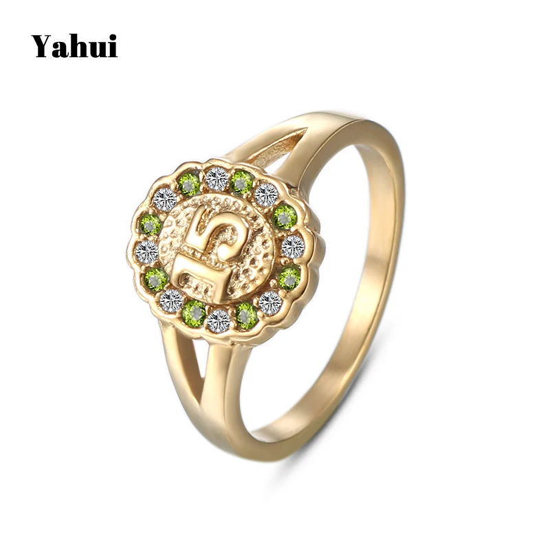 

YaHui stainless steel finger ring high quality simple size 15 ring female stone rings for women engagement ring jewellery