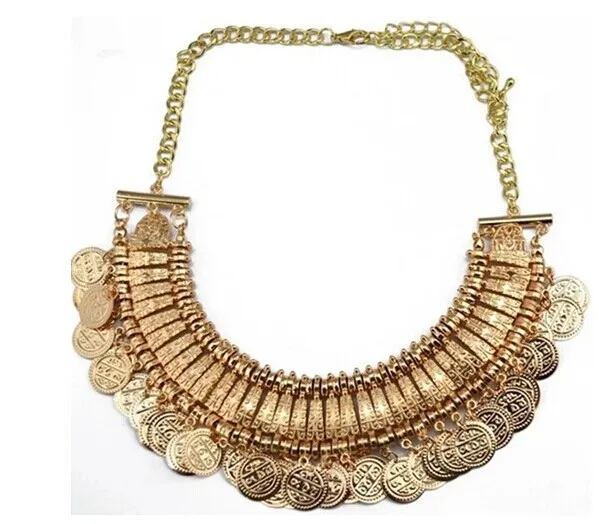 statement necklace ancient gold necklace GOLD TRIBAL NECKLACE long gold pendant long gold necklace egyptian necklace tribal necklace