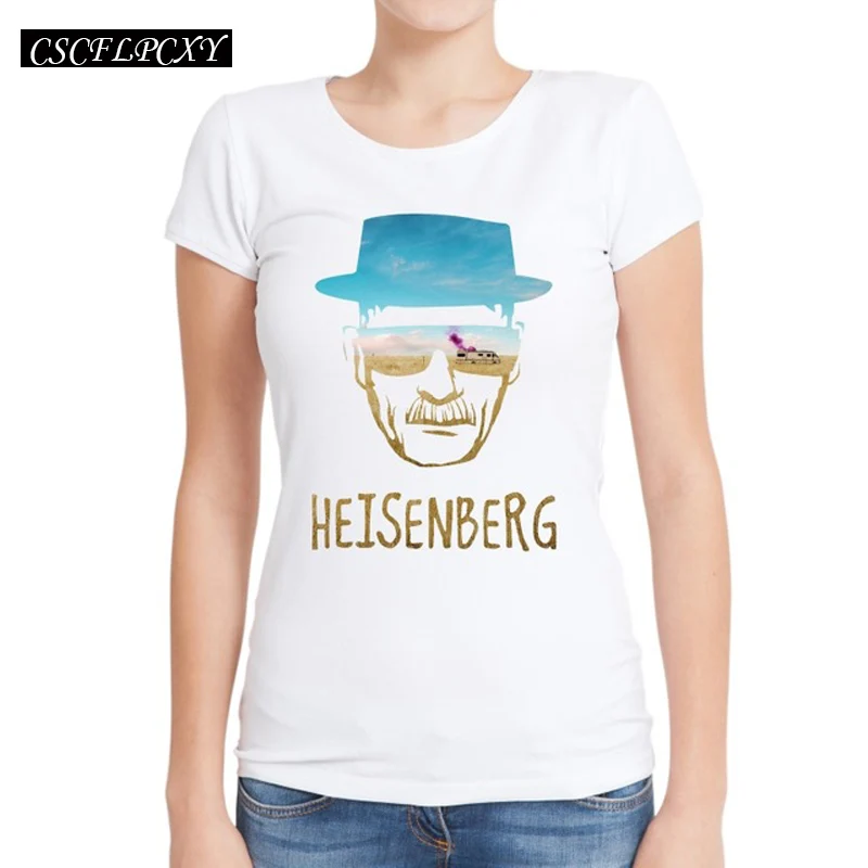 Женские футболки с коротким рукавом Heisenberg модные круглым вырезом женские топы