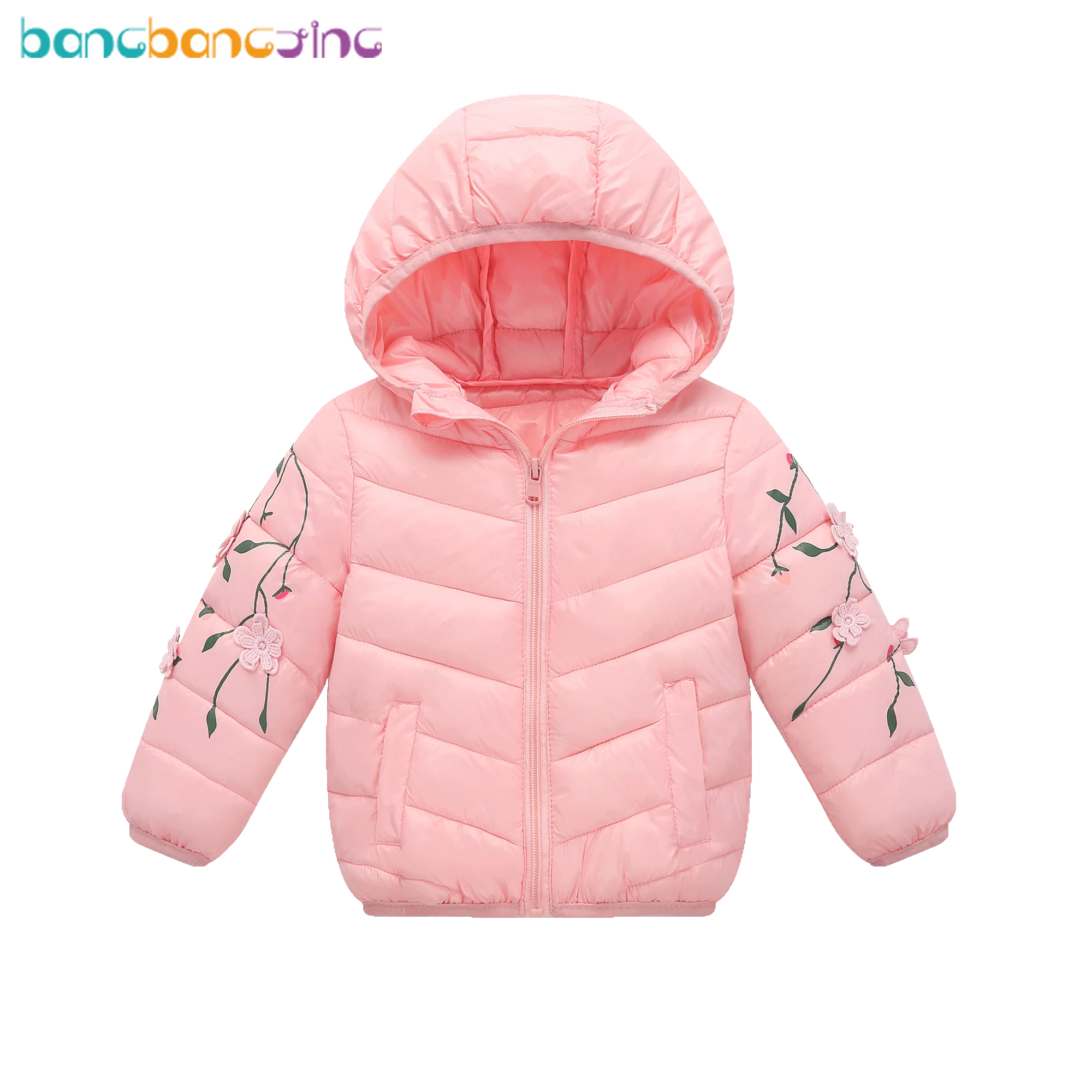 Girl Autumn Girl Jacket Lace Flowers Winter Jacket Overcoat for Girls