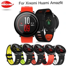 22 мм спортивный силиконовый ремешок для Xiaomi Huami Amazfit Bip BIT PACE Lite Молодежные умные часы сменный ремешок умные часы