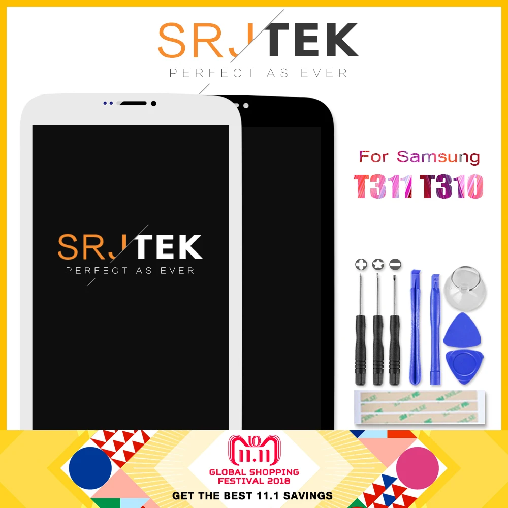 

SM T310 LCD For Samsung Galaxy Tab 3 8.0 SM-T310 Display SM T311 LCD Display Matrix Touch Screen SM-T311 Digitizer Sensor Parts