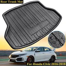 Для Honda Для Civic 2016 2017 Новинка 2018 года задний багажник Грузовой автомобиль укладки салонные аксессуары Boot ЛАЙНЕР непромокаемые коврики
