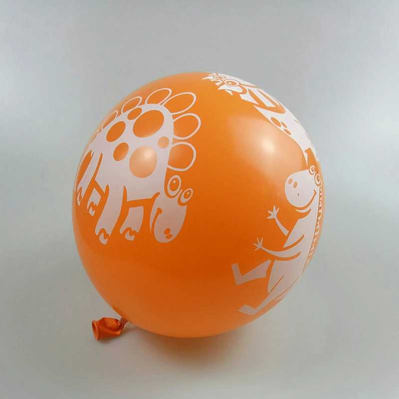 

Dinosaur balloon 30pcs/lot12 inch 2.8g spherical latex animal balloons birthday party decorations kids boy helium balloon