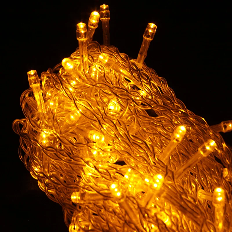 6 м рождественские украшения желтые световые струны 256 светодиодный подсветка 220V IP44 Для дворов/магазинов/залов/сцены