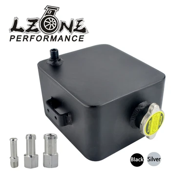 

LZONE - 2L Litre Polished Alloy Header Expansion Water Tank & Cap WATER HEADER TANK Coolant Overflow Tank Reservoir Kit JR-TK24