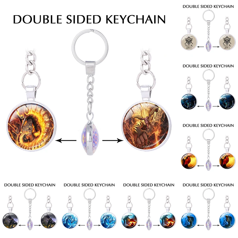 Япония Аниме игры key holder Monster Hunter тема цепочка для ключей jewelry гром волк брелок в