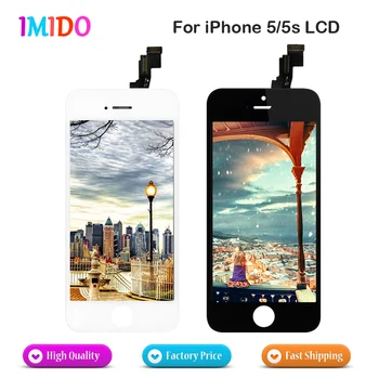 

80Pcs/Lot Grade AAA quality LCD For iPhone 5 5C 5S LCD Display Complete Touch Screen Digitizer Assembly Replacement Screen