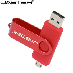 JASTER флэш-накопитель USB OTG 4 GB 8 GB 16 ГБ, 32 ГБ, 64 Гб флешки для Android-смартфон из металла usb OTG USB 2,0 memory stick