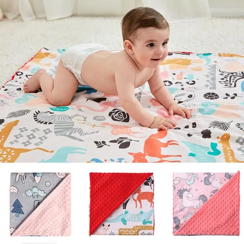 

Baby Blankets Swaddle Wrap Soft Fleece Newborn Blankets Infant Stroller Swaddling Kids Play Mat Carpet Bedding Set Cotton Quilt