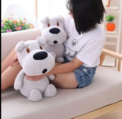 

WYZHY down cotton standing posture naughty dog plush toy doll home decoration bed pillow to send parent-child gifts 40CM