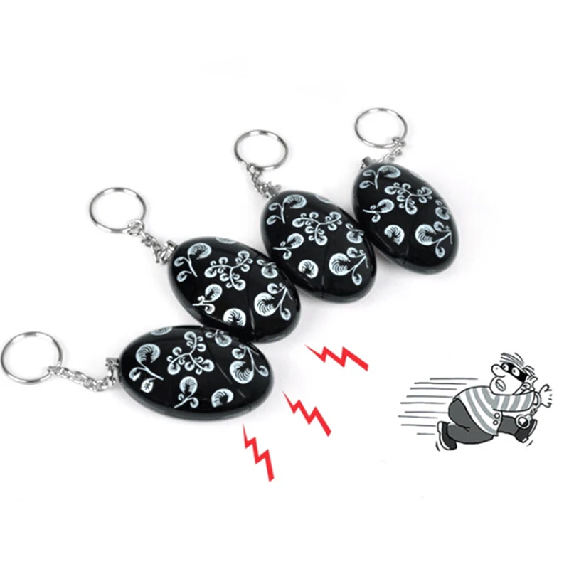 

Mini Self Defense Supplies Emergency Personal Alarm Flower Security Alarm Anti-rape Safety Alarm for Women as Car Key Chain