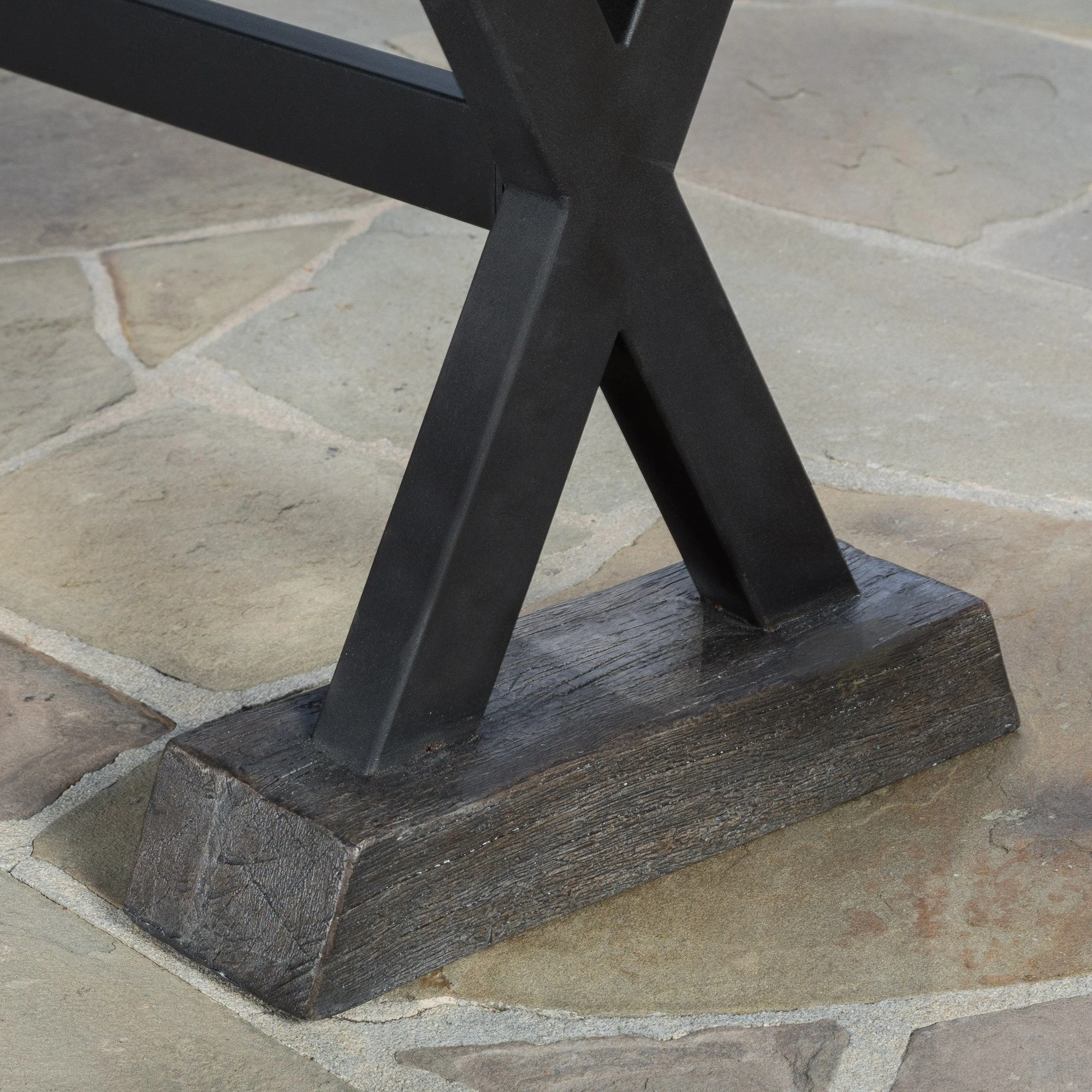 Cary Outdoor 5-piece Brown Picnic Dining Set (4)