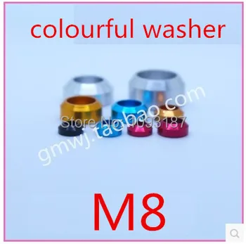 

20pcs/lot High Quality M8 Colourful Aluminum Alloy Hex Socket cap head Cone Washer Gasket (m2-m8)