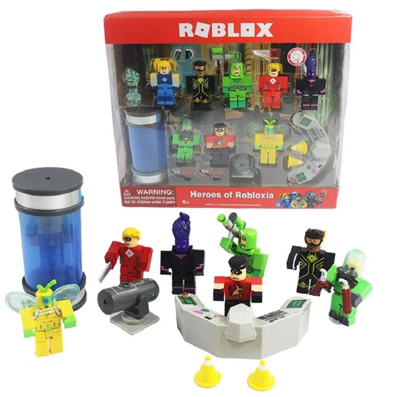 16 Set Roblox Characters Figure Pvc Game Figma Oyuncak Action - roblox toys figure led alarm clock colorful touch flash light