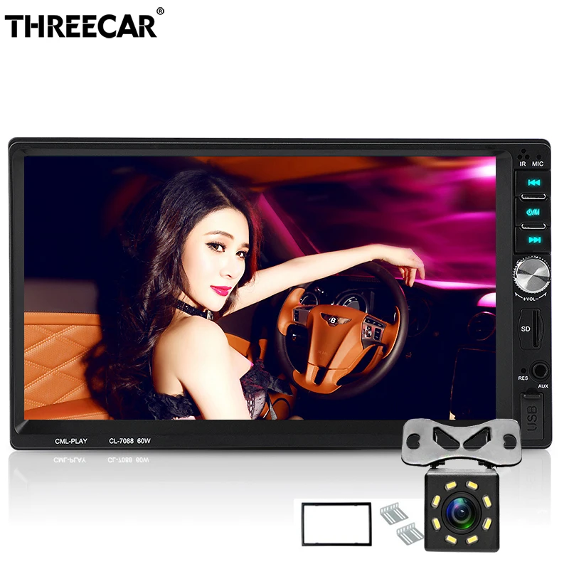 

7088 2 din Car MP5 Player Support Front Rear View Camera 1024*600 Car Radio 7" Auto audio Player MP5 Player Autoradio Bluetooth