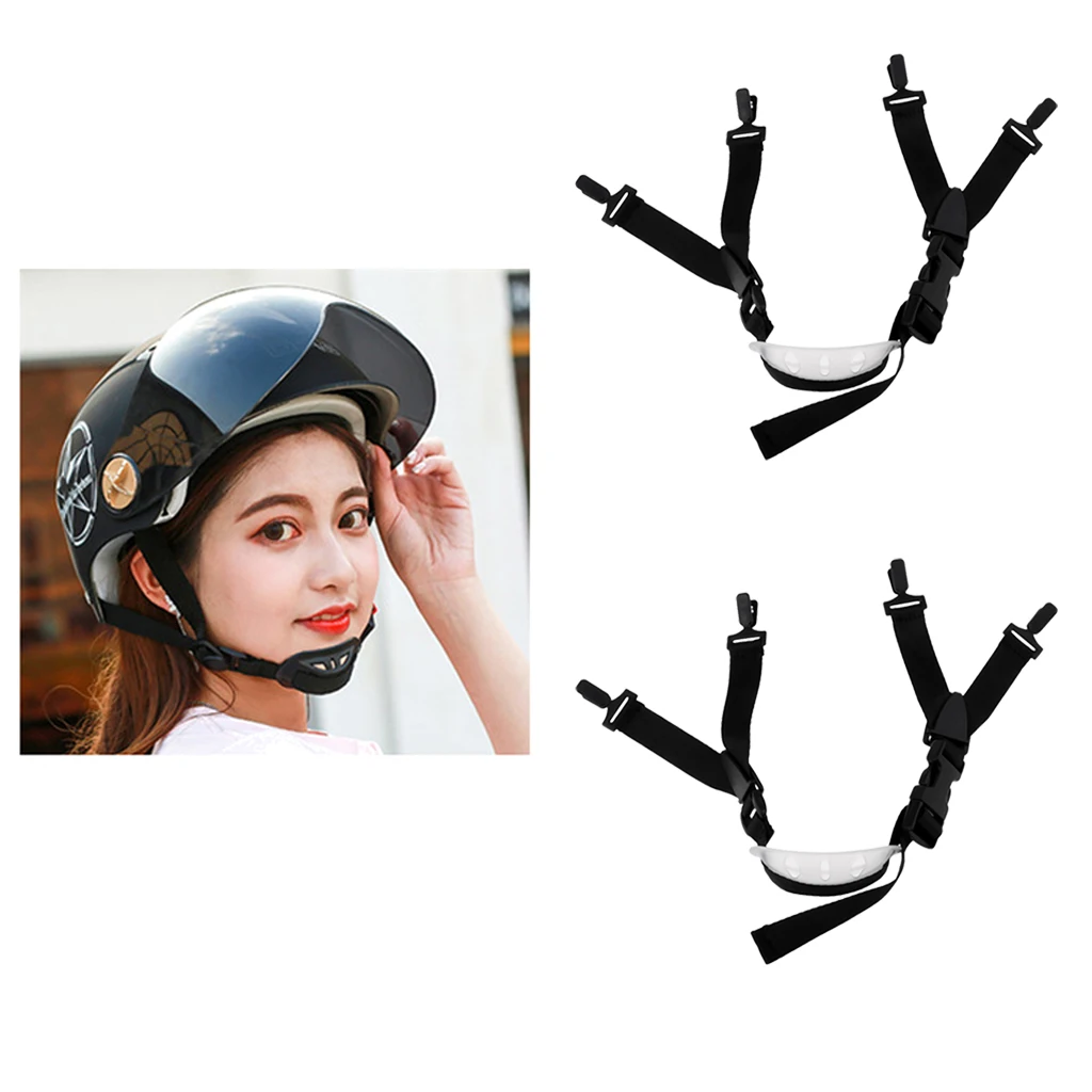 

2 Pieces Professional 4-Point Chin Strap with Chin Cup For Hardhat Hard Hats Helmet for Women Men Kids