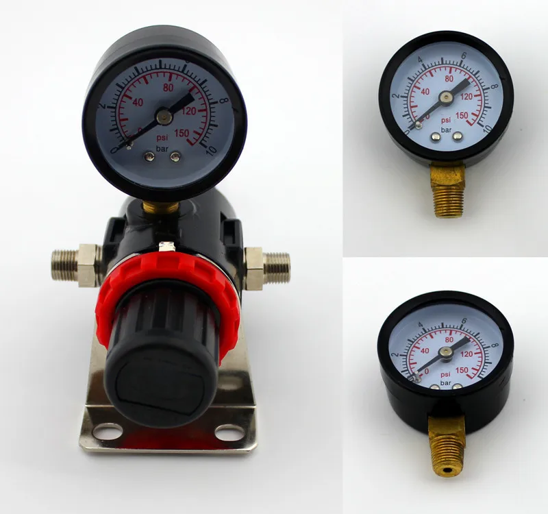 Аэрограф компрессорный регулятор фильтр Регулятор давления влагоотделитель водонепроницаемый манометр AFR-2000