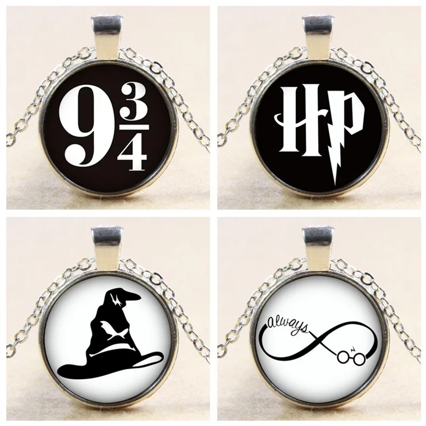 

Fashion Beauty Potter symbol Magic cap 25MM glass cabochon pendant necklace bracelet DIY jewelry BL0126