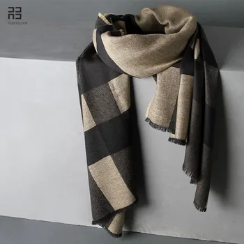 

free Shipping 2016 hot sale Fashion Women Plaid Scarf Autumn Winter Wool Cashmere Designer Shawl scarf brand Scarves Rainbo