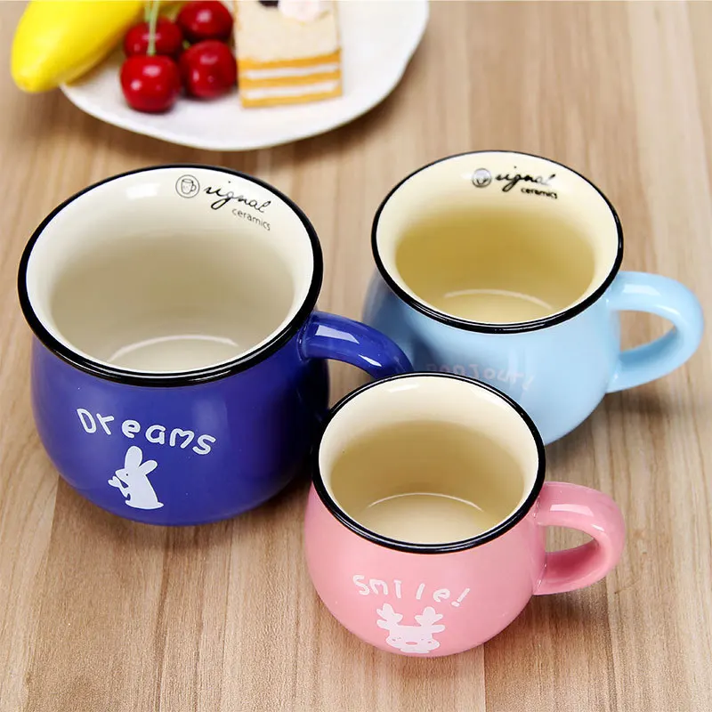 Чашки и кружки Caneca винтажная маленькая керамическая молочная кружка 7 цветов для завтрака Kubki термостойкая дорожная кофейная посуда Mokken